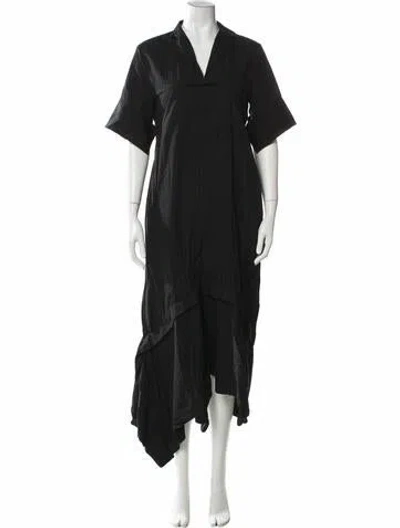 Pre-owned Jil Sander Long Dress In Black