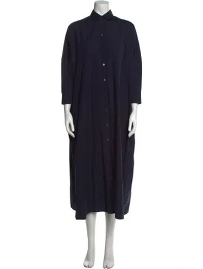 Pre-owned Jil Sander Long Dress In Blue