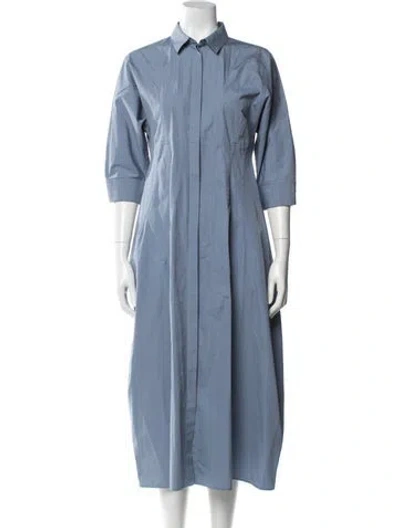 Pre-owned Jil Sander Long Dress In Blue