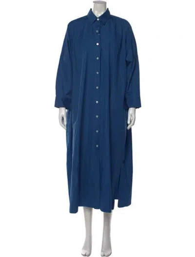 Pre-owned Jil Sander Long Dress W/ Tags In Blue
