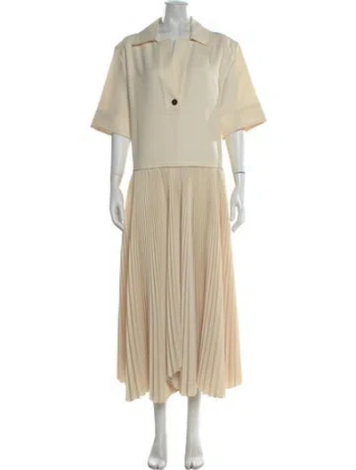 Pre-owned Jil Sander Long Dress In Yellow