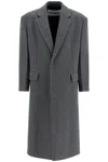 Jil Sander Mens Single-breasted Two-flap-pockets Relaxed-fit Wool Coat Pebble In Grey