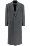 Jil Sander Mens Single-breasted Two-flap-pockets Relaxed-fit Wool Coat Pebble In Pebble (grey)