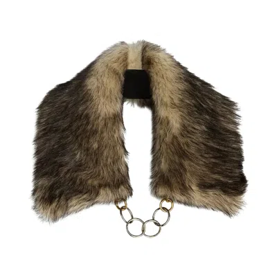 Pre-owned Jil Sander Long Hai Shearling Collar Cremino 'brown' | Men's Size Onesize