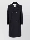 Jil Sander Long Length Double-breasted Jacket In Black