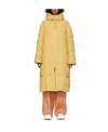 Jil Sander Long Medium-length Down Jacket In Nude