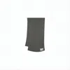 Jil Sander Long Rectangular Cashmere Scarf With Subtle Branding In Gray