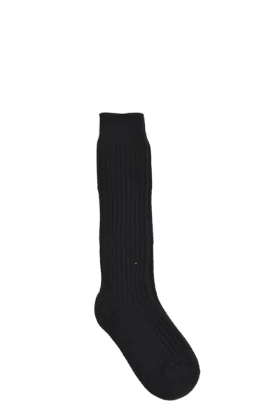 JIL SANDER LONG RIBBED SOCKS