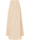 Shop Jil Sander Sand Beige Flared Skirt In Neutrals