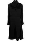 Jil Sander Long-sleeve A-line Dress In Schwarz