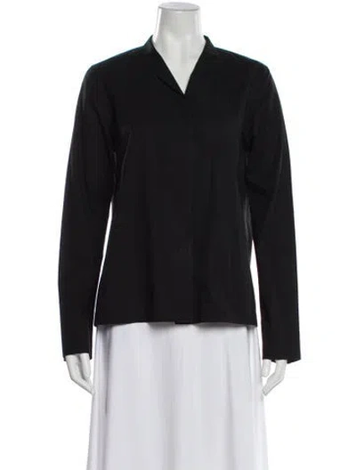 Pre-owned Jil Sander Long Sleeve Blouse In Blue