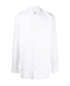 Jil Sander Long Sleeve Button-up Shirt In White