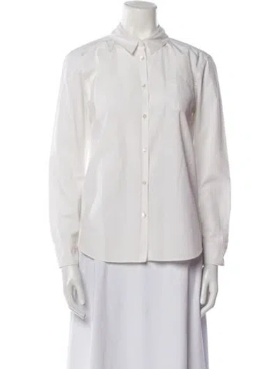 Pre-owned Jil Sander Long Sleeve Button-up Top In Neutral