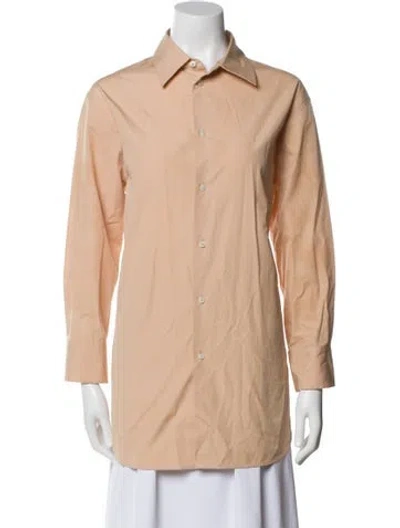 Pre-owned Jil Sander Long Sleeve Button-up Top In Neutral