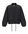 Jil Sander Balloon-sleeve Bomber Jacket In Black