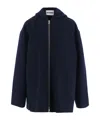 Jil Sander Long Sleeve Casual Jacket In Blue