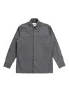 Jil Sander Long-sleeve Cotton Shirt In Gray