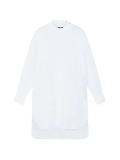 Jil Sander Long-sleeve Cotton Shirt In Pink