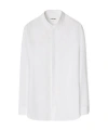 Jil Sander Long-sleeve Poplin Shirt In White
