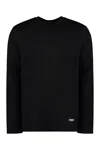Jil Sander Men's Long Sleeve Cotton T-shirt In Black