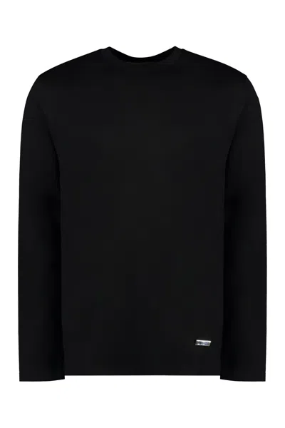 JIL SANDER LONG SLEEVE COTTON T-SHIRT