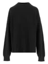 Jil Sander Long Sleeve Crew-neck Sweater In Black