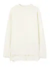 Jil Sander Long Sleeve Crew-neck Sweater In Brown