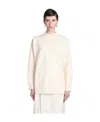 Jil Sander Long-sleeve Crew-neck Wool Jumper In White
