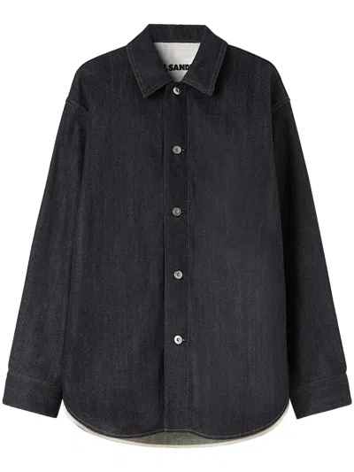 Jil Sander W Denim Shirt 01 Regular Fit Overshirt In Blue