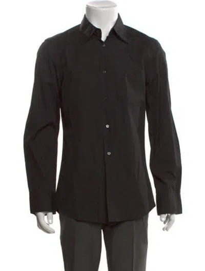 Pre-owned Jil Sander Long Sleeve Dress Shirt In Black