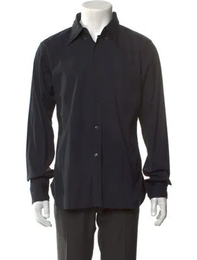 Pre-owned Jil Sander Long Sleeve Dress Shirt In Black