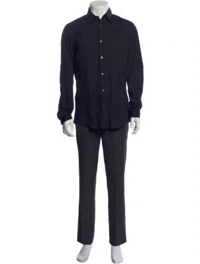 Pre-owned Jil Sander Long Sleeve Dress Shirt In Black
