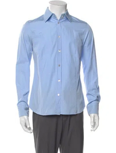 Pre-owned Jil Sander Long Sleeve Dress Shirt In Blue