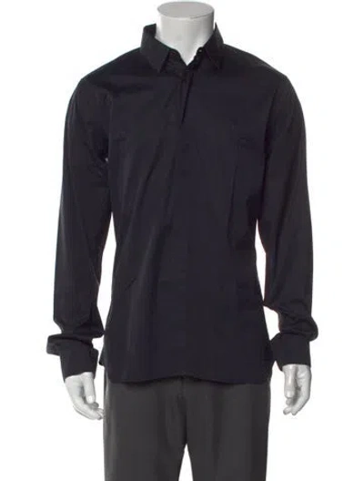 Pre-owned Jil Sander Long Sleeve Dress Shirt In Blue
