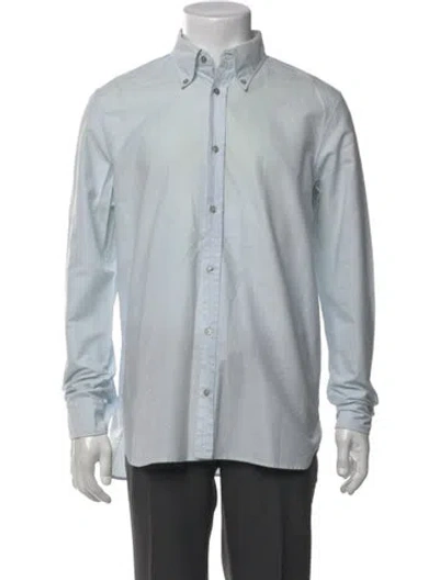 Pre-owned Jil Sander Long Sleeve Dress Shirt In Blue