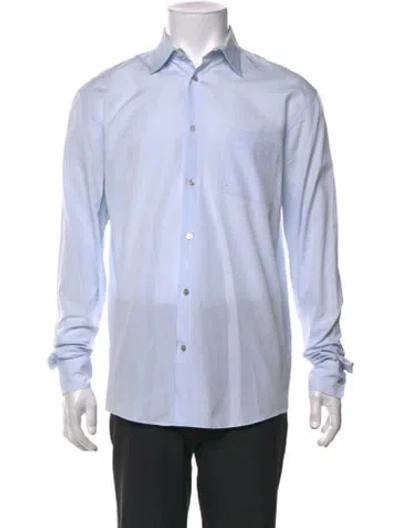 Pre-owned Jil Sander Long Sleeve Dress Shirt In Blue