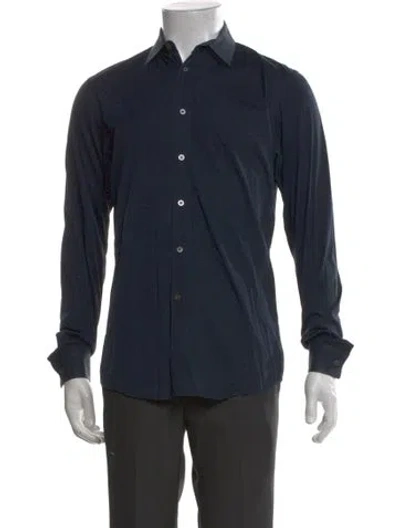 Pre-owned Jil Sander Long Sleeve Dress Shirt In Blue