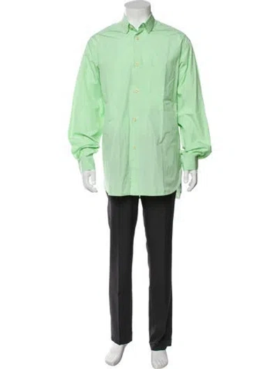 Pre-owned Jil Sander Long Sleeve Dress Shirt In Green