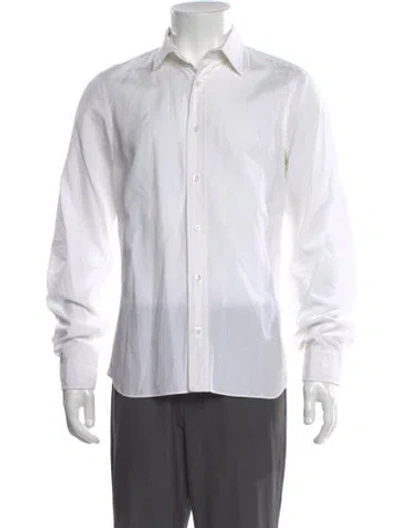 Pre-owned Jil Sander Long Sleeve Dress Shirt In White