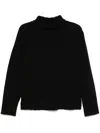 Jil Sander Black Cashmere Blend Oversize Sweater In Black
