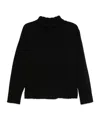 Jil Sander Black Cashmere Blend Oversize Sweater In Black