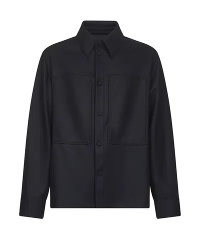 JIL SANDER PATCH-POCKET SNAP-BUTTON SHIRT