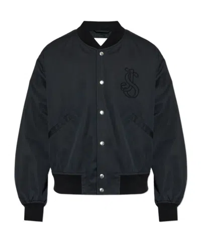 Jil Sander Long Sleeve Jacket In Black