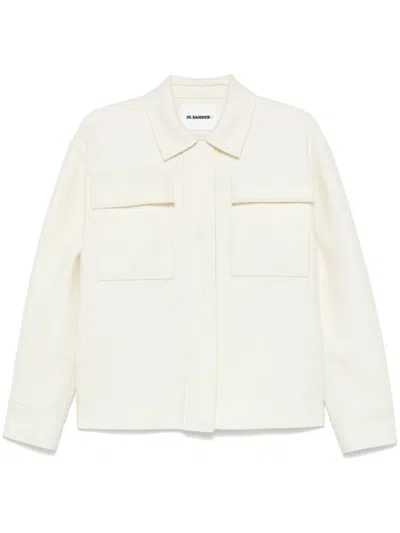 Jil Sander Long-sleeve Jacket In White