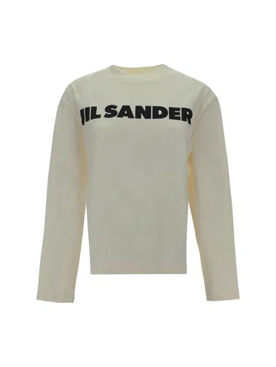 Jil Sander Long Sleeve Jersey In White