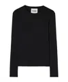 Jil Sander Long-sleeve Jersey T-shirt In Black