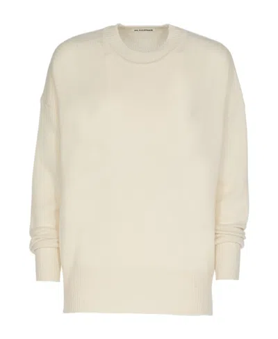Jil Sander Long-sleeve Knit Jumper In Beige