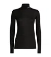 Jil Sander Long-sleeve Logo T-shirt In Black