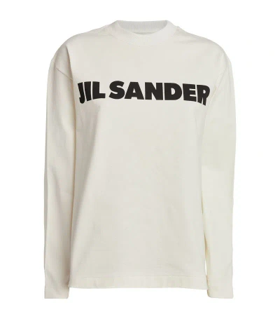 JIL SANDER LONG-SLEEVE LOGO T-SHIRT