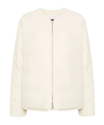 Jil Sander Long-sleeve Padded Jacket In Neutrals